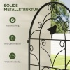 Afbeelding van Outsunny Metalen Rankgitter 50L x 1,3B x 120H cm - Zwart