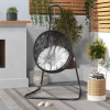 Afbeelding van Outsunny hangstoelframe met haken - 133L x 116B x 195/230H cm