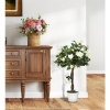 Afbeelding van Outsunny - Kunstplant - Kunststof - 18x18x90 cm - Wit