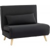 Afbeelding van HOMCOM - Scandinavische Loungestoel - Zwart - Verstelbare Rugleuning