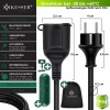 Afbeelding van KESSER® Verlengkabel 30 m met beschermkap voor buiten - voor binnen en buiten - verlengkabel - 230 V
