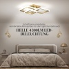Afbeelding van HOMCOM Plafondlamp Metaal, Acryl 48x46x13 cm Goud