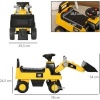 Afbeelding van HOMCOM Speelgoed Graafmachine voor Kinderen - Geel, 78 x 29,5 x 54 cm