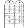 Afbeelding van Outsunny Metalen Rankgitter 50L x 1,3B x 120H cm - Zwart