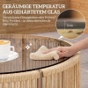 Afbeelding van Outsunny Rattan koffietafel - PE-rattan, gehard glas - Ø70 x 33H cm - Bruin
