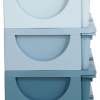 Afbeelding van HOMCOM - Speelgoedkast met afgeronde randen - 6 lades - Blauw