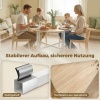 Afbeelding van HOMCOM Inklapbare Eettafel - Spaanplaat en Staal - 80x80x6 cm - Natuurlijke Houtlook