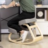 Afbeelding van Vinsetto Ergonomische Kniestuhl, Gezondheidsstoel voor Thuiswerk, Verbetering Houding, Grijs