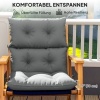Afbeelding van Outsunny Zitkussen van polyester, schuim - 115L x 56B x 10D cm - Lichtgrijs