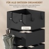 Afbeelding van Homcom Paraplurek Metaal 15,5L x 15,5B x 49H cm Zwart
