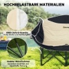 Afbeelding van Outsunny Campingstoel van metaal en Oxfordstof, Khaki