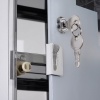 Afbeelding van HOMCOM medicijnkastje EHBO-kast met slot RVS 30 x 18 x 50 cm