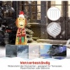 Afbeelding van Outsunny Verlichte Kerstdecoratie van Staal en Polyester, 64x20x70 cm, Geel