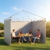 Afbeelding van Outsunny Zijpanelen voor Oxford Paviljoen - 300L x 200B cm - Lichtgrijs