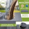 Afbeelding van tillvex® Parasolvoet GRAVIA met wielen en remmen | Vulbaar 37L / 56kg | Weer- en UV-bestendig