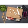 Afbeelding van Continenta Gummibaum Snijplank met 3 RVS lades - 50 x 32 cm