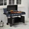 Afbeelding van Outsunny - Gasbarbecue - Staal - 144,5L x 56B x 110H cm - Zwart