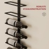Afbeelding van HOMCOM - Wijnrek - Staal - 27L x 10B x 116H cm - Zwart