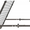 Afbeelding van HOMCOM Voetbal Rebounder - PE, Staal - 100L x 95B x 90H cm - Zwart