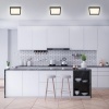 Afbeelding van Briloner Leuchten - LED plafondlamp met achtergrondverlichting, 18W, 2400 lumen, 3000K, wit-zwart