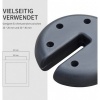 Afbeelding van Outsunny - 4 x 2,2 kg Paviljoen Standvoet - Ø20 x 4,5 cm - Zwart