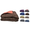 Afbeelding van POYET MOTTE Dekbed, tweekleurig, polyester, grijs/rood, 160 x 220 cm, CALGARY
