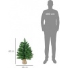 Afbeelding van HOMCOM tafelkerstboom - Ø44x60 cm - linnen/PVC/cement