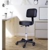 Afbeelding van HOMCOM Rolkruk, draaistoel voor salon, zwart 71-0013