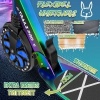 Afbeelding van RE:SPORT® Cityroller voor kinderen en volwassenen met LED-verlichting, bel en draagband