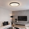 Afbeelding van Briloner Leuchten - LED-plafondlamp met achtergrondverlichting, 22 W, rond, Ø 42 cm, wit-zwart