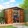 Afbeelding van Outsunny Tuinschuur van staal en kunststof, L152 x B235,7 x H208,7 cm - Bruin