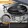 Afbeelding van KESSER® telescopische lade, keukenlade, keukenkast, uittrekbaar mandje, volledig uittrekbaar Zwart