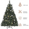 Afbeelding van HOMCOM Kunstkerstboom met 120 LED's en decoratie Ø 95 x 150 cm