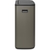Afbeelding van Brabantia Bo Touch Bin Prullenbak - 60 liter - 1 vak - Platina