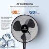 Afbeelding van Aerson Staande Vloerventilator Zwart - 120 cm - 3 Snelheden