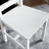 Afbeelding van HOMCOM Eetkamerstoel van Grenenhout 41,5L x 46B x 90H cm Wit