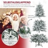 Afbeelding van HOMCOM Kunststof Kerstboom 105x105x180 cm - Wit