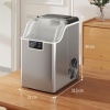 Afbeelding van HOMCOM IJsblokjesmachine roestvrij staal, 24 blokjes per keer, 20 kg/24 u, zelfreinigend