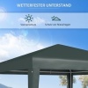 Afbeelding van Outsunny Donkergroene Feesttent van Staal, PE 270L x 270B x 255H cm
