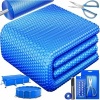Afbeelding van Kesser® Pool Zonnezeil, rond, diameter 305 cm, dikte 120 µm, zonneafdekking, op maat te snijden, zwe
