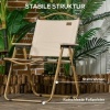 Afbeelding van Outsunny Campingstoel Oxfordstof, Staal Khaki