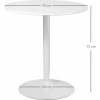 Afbeelding van HOMCOM - Eettafel van MDF en staal - 70x70x75 cm - Wit