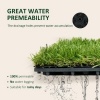 Afbeelding van Outsunny kunstgras - 10-delige set - met afwateringsfunctie - groen