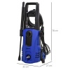 Afbeelding van DURHAND Hogedrukreiniger 150 bar met 6 m slang, 1800 W, 5 accessoires, blauw