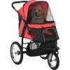 Afbeelding van PawHut Hondentrolley van polyester en staal - 111L x 58B x 107H cm - Rood