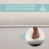 Afbeelding van HOMCOM halbank met zeildoek en armleuning 102 x 36 x 51 cm grijs-wit