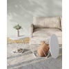 Afbeelding van VASAGLE - set van 2 ronde salontafels - 50 en 40 cm - wit - hout en metaal