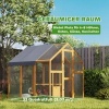 Afbeelding van Pawhut Kippenhok van dennenhout - 168L x 183B x 182H cm - Geel