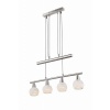 Afbeelding van Globo hanglamp Elliott nikkel metaal grote eettafel lamp E14_LED