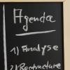 Afbeelding van Afwasbaar krijtbord met houten lijst - hangend - 30 x 40 cm - zwart
